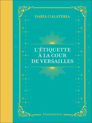 cover image of L'Étiquette à la cour de Versailles